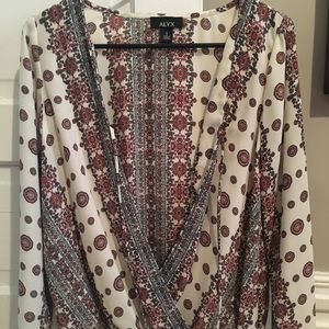 ALYX long sleeve wrap blouse size S